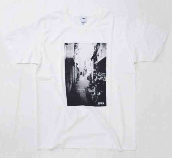 エドウイン、創業地・日暮里の街並みを映した100枚限定のフォトTシャツ発売