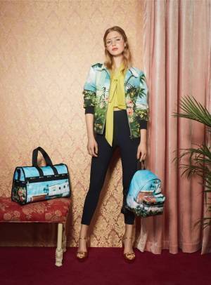 レスポートサック×ポール & ジョーコラボ、猫＆フラワーモチーフのバッグやポーチ