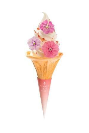 グリコ「SUNAO」&quot;花束ソフトクリーム”を販売する『フラワーソフトスタンド』表参道にオープン