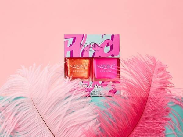 ネイルズ インクより夏の新作、フラミンゴから着想を得たピンクネイルのセット&爽やかなネオンカラー