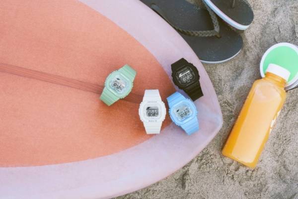 BABY-Gの新作腕時計 - レトロサーフをイメージ、波の情報がわかるタイドグラフ機能付き