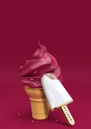 「ブルガリ・ブルガリ」新作ジュエリー"ジェラーティ"、アイスキャンディーモチーフのブローチやリング