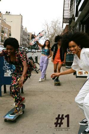 X-girl初のスケートボードウェアライン「#1 X-girl skateboards」