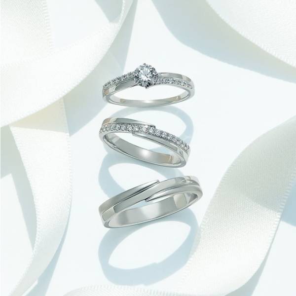 スタージュエリーの新作エンゲージメントリング「ダブルハグ」互いにハグする姿をイメージした指輪