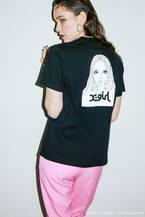 X-girl×楳図かずおのコラボTシャツ、漫画『おろち』風の女の子イラストをプリント