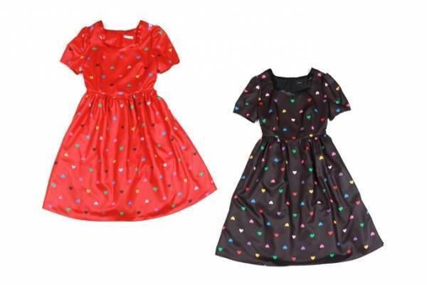 ミルク新作「♡キャンディー」カラフルなハートを散りばめたワンピース、原宿でコラボスイーツも