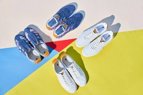 オニツカタイガー、東北伝統の再生衣料「裂き織」のスニーカー - 手仕事ならではの暖かみある風合い