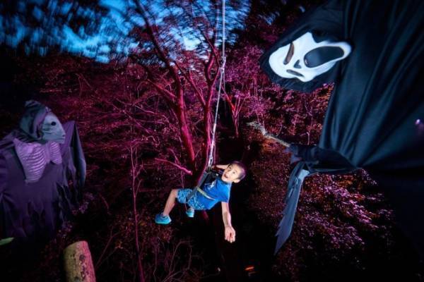 星野リゾート リゾナーレ熱海、夏の夜限定の樹上アスレチック「空中きもだめし」を開催
