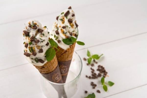 マックス ブレナー「ホワイトチョコミントソフトクリーム」ホワイトチョコ×ミントの夏限定アイス
