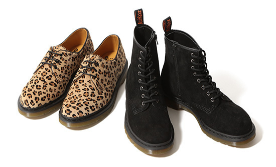 ビームス×ドクターマーチン再び、レオパード柄3ホールシューズ＆スエード8ホールブーツ