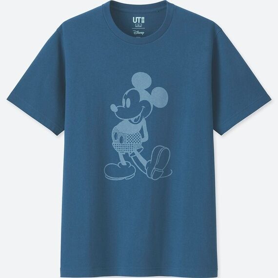ユニクロ 藍色 ミッキー ミニーのディズニーtシャツ メンズ ウィメンズで発売 2018年6月21日 ウーマンエキサイト