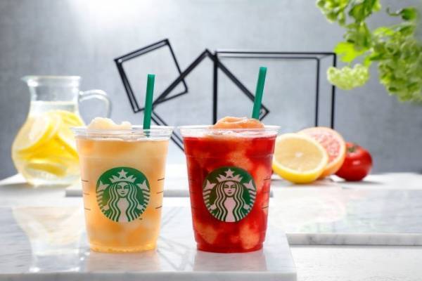 スタバ新作「ティバーナ フローズン ティー ハーバル レモネード / グレープフルーツ & トマト」