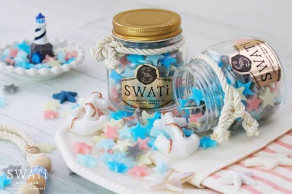 キャンドルブランド「スワティー」から”マリン”をテーマにした星型キャンドルが登場