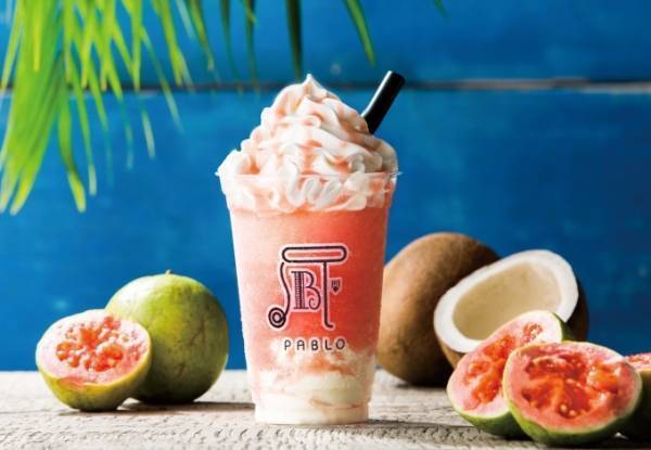 パブロ新作「真夏のグアバとココナッツ」甘酸っぱいグアバスムージー×とろけるココナッツミルクプリン
