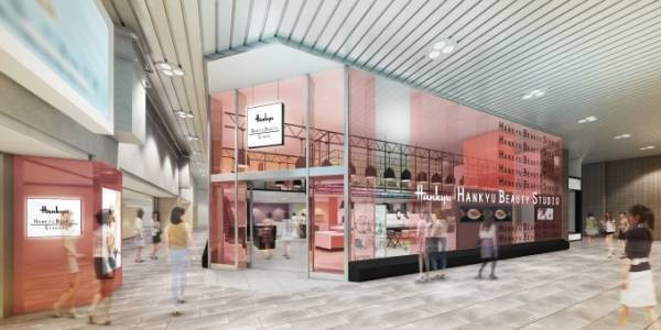 阪急三番街に「ビューティースタジオ」オープン、ルナソルやTHREEなど18ブランド