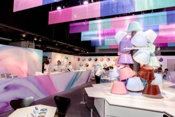 「ピノファンタジア」原宿で開催、カラフルソースを混ぜてオリジナルピノ作り＆チームラボとコラボも