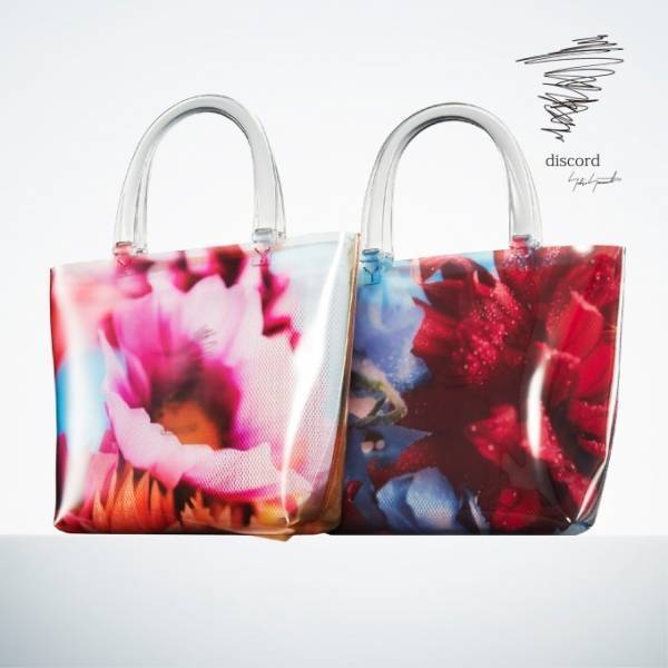 ディスコード ヨウジヤマモト×蜷川実花より夏のクリアバッグ、みずみずしい花プリントで涼やかに