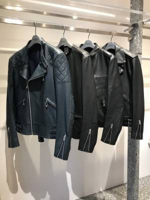 Scye直営店でバイカージャケットのカスタムオーダー会、4型7素材14色からオリジナルの1着