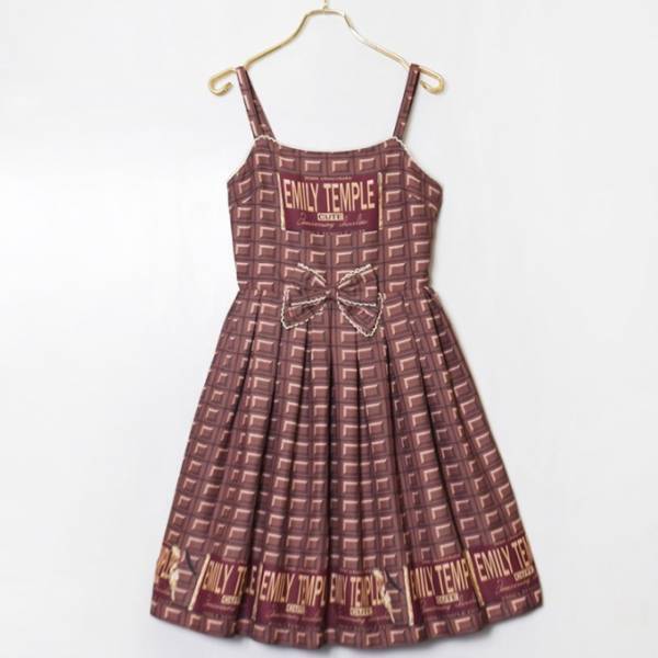 エミリーテンプルキュート20周年「anniv.チョコ」板チョコ模様のワンピースやバレッタ