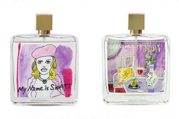 スワティー×イラストレーター飯田淳コラボフレグランス、香りのイメージに合わせて描いた6人の女性