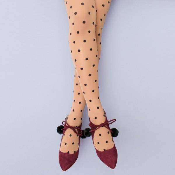 キワンダから“チェリー＆てんとう虫”モチーフのソックス＆ポルカ・ドット柄のタイツ