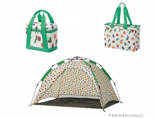 『はらぺこあおむし』×ロゴスのアウトドアグッズ - フルシェードやトート&ランチバッグ