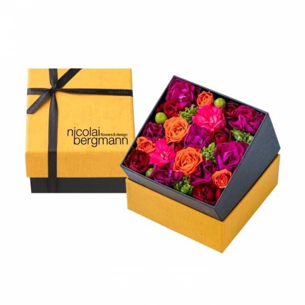 ニコライ バーグマンの秋限定フラワーギフト、オレンジやパープルの花々を集めたボックスなど