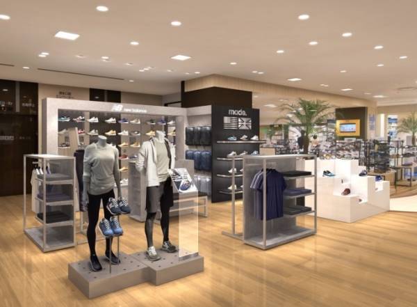 ニューバランス、福岡・博多阪急に九州初の直営店 - シューズカスタマイズも期間限定で実施