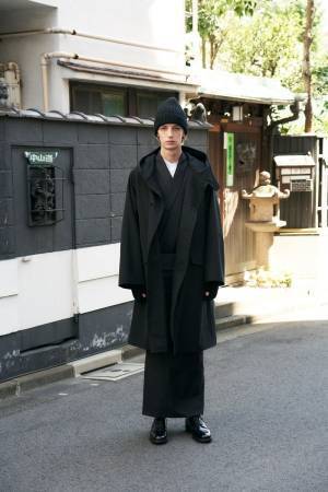 メンズきものテーラーY. & SONS 18年秋冬の新作 - コートや革靴と着たいモノトーンきものなど