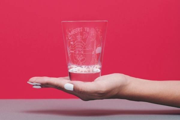 バカラ×イラストレーター「WALNUT」 - ハチ公や雷門モチーフで“東京”を表現したタンブラー