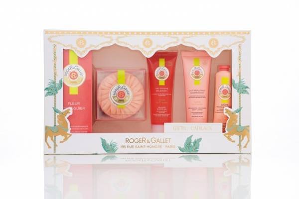 ロジェ・ガレ18年クリスマスコフレ、選べる香りのフレグランスセット＆丸形ソープキット