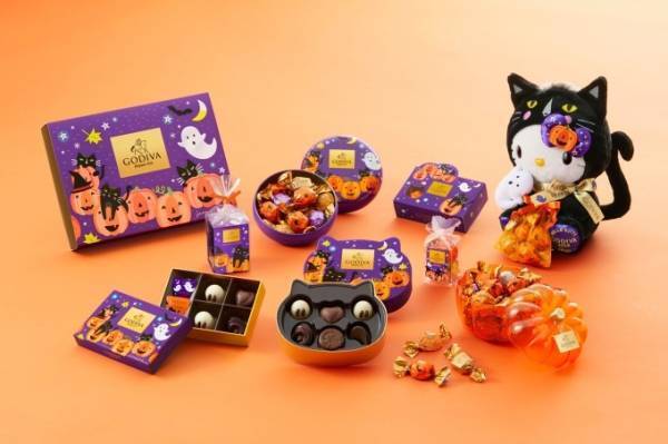 ゴディバのハロウィン限定「マジック コレクション」ゴースト型チョコ＆黒猫に扮したハローキティのコラボも