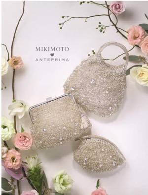アンテプリマ×ミキモト「パール＆バラの花びらモチーフ」を飾ったコラボワイヤーバッグ