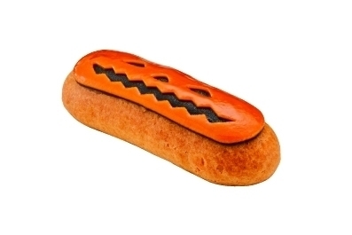 エクレア専門店「レクレール・ドゥ・ジェニ」ジャックオーランタン柄かぼちゃカスタードのエクレア