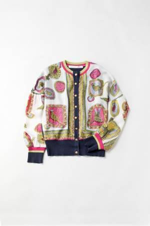 ジェーンマープルドンルサロンの新作ウェア - 愛らしい“鳥”を描いたスカーフ柄ワンピースやスカート