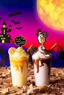 LA発カスタムバーガー「ザ・カウンター」ハロウィン限定シェイク、かぼちゃ＆紫芋にホイップクリーム