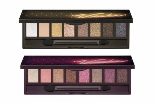 ヴィセのクリスマス限定コスメ、8色入りアイパレット＆“オーロラ”のような輝きのニュアンサー