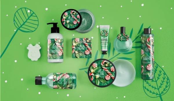 ザ・ボディショップのクリスマス限定バス＆ボディケア、ミントキャンディやバニラマシュマロ香るギフト