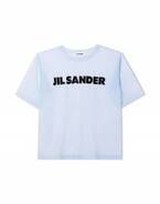 ジル・サンダーの限定ユニセックスTシャツ - 爽やかなシースルー素材にロゴプリント