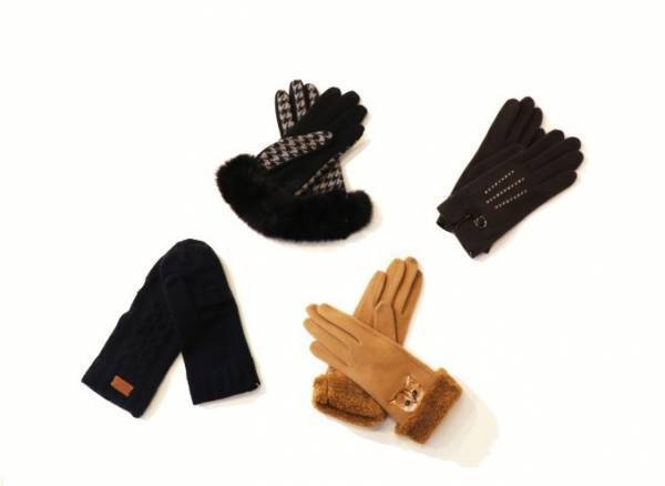 ポール & ジョー シスター新作手袋"猫ワッペン"や"猫バックル"付き、指先には肉球刺繍も
