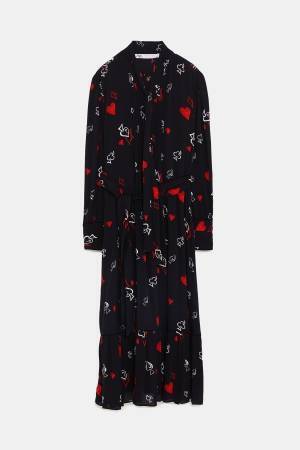 ZARA18年秋冬の新作 - ハート柄ワンピースやゴールドのプリーツスカート