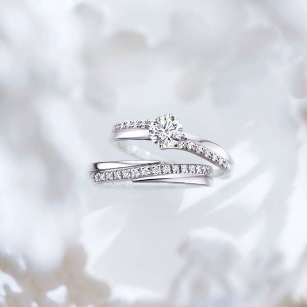 スタージュエリーの新作マリッジリング「ムーン ストリーム」“月の光”がコンセプト、ブライダルフェアも