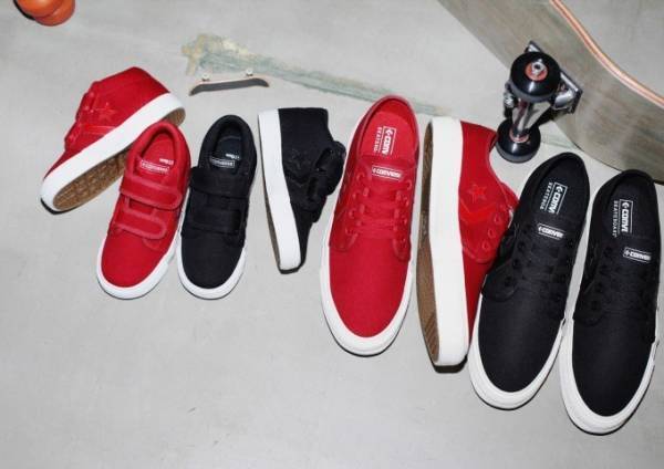 コンバース スケートボーディング新作スニーカー、アッパーカラーを統一したミニマルな1足