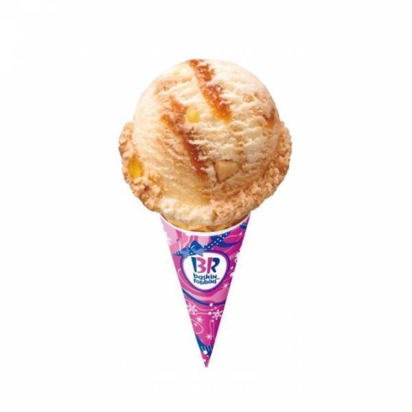 サーティワンのクリスマス限定アイス「キャラメル クロカンブッシュ」フランス焼き菓子をイメージ