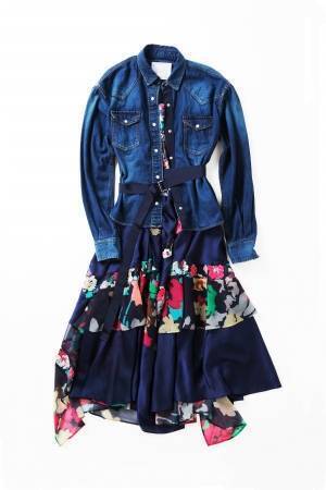 sacaiからドーバー銀座限定ワンピース＆メンズアウター、デニム素材をドッキング