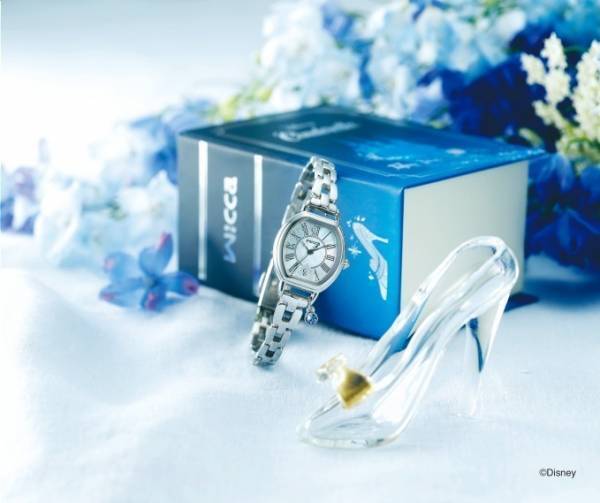 シチズンのウィッカ・レグノ「ディズニーコレクション」限定腕時計、シンデレラをイメージした文字板など