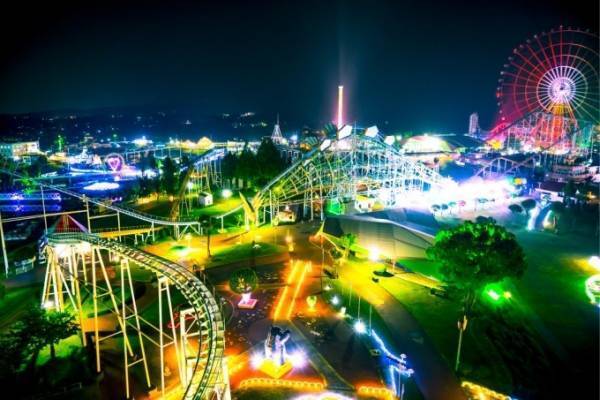 熊本・グリーンランドのイルミネーション「光のファンタジー」日本最長100mのアニメイルミネーション