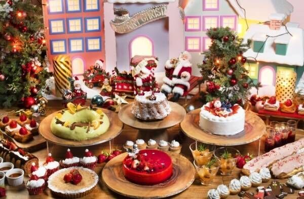ヒルトン小田原リゾート＆スパの苺クリスマススイーツブッフェ、特別装飾のアフタヌーンティーも