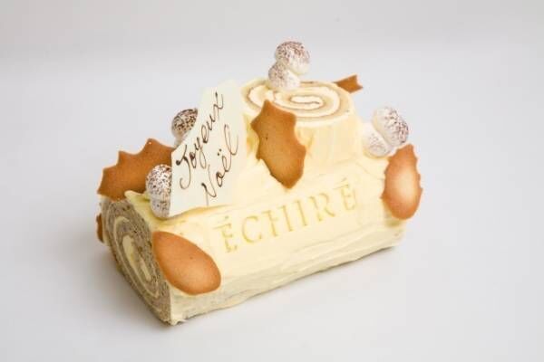 仏産バター「エシレ」専門店のクリスマスケーキ、“焦がしバター”入り濃厚クリームのブッシュ・ド・ノエル
