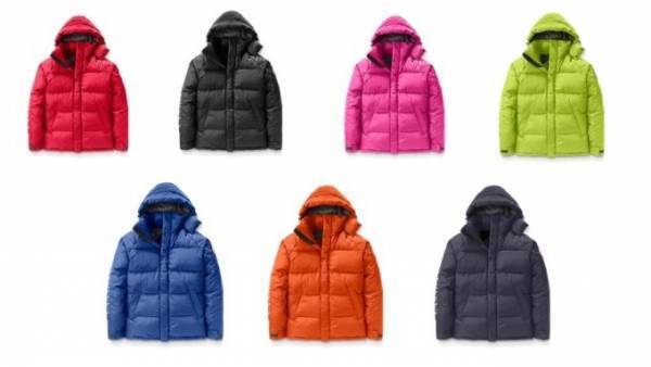 カナダグースの限定ダウンジャケット、撥水生地＆7色のネオンカラー
